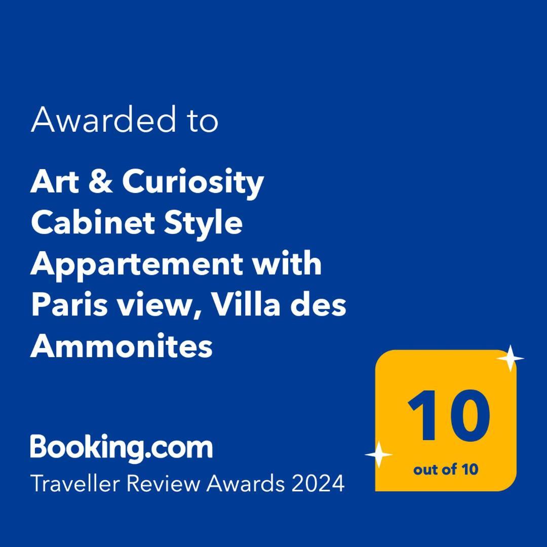 Art & Curiosity Cabinet Style Appartement With Paris View, Villa Des Ammonites Meudon Buitenkant foto